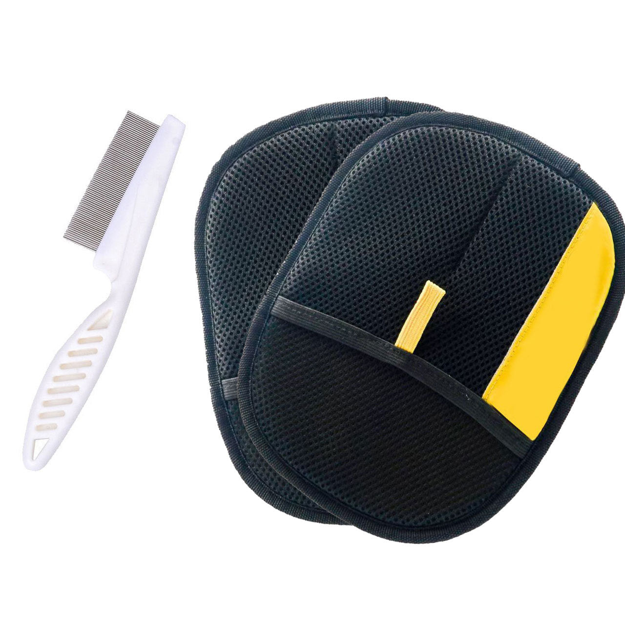 Static electricity hair removal gloves