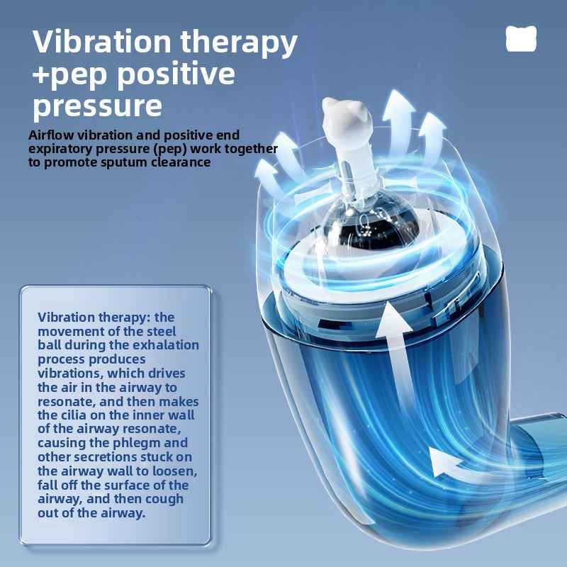 Athlete using breathing trainer device for respiratory muscle strengthening exercise