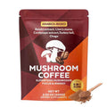 Mushroom coffee package with superfood ingredients on a white background