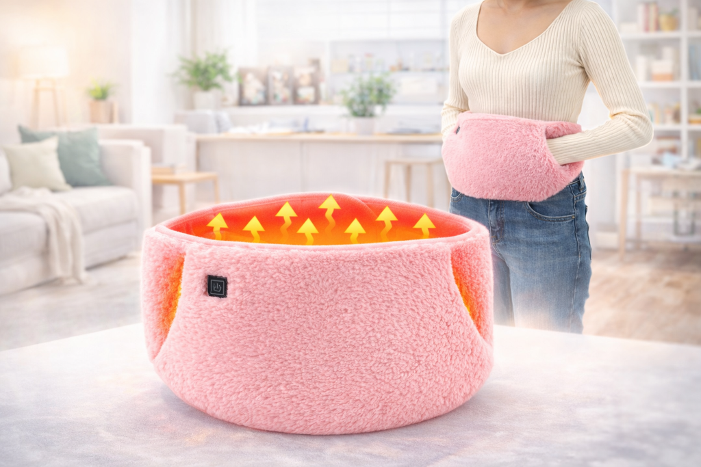 Multi-Functional Heated Waist Belt with Hand Warmers and Infrared Heat for Lower Back Comfort, Muscle Relaxation, and Everyday Warmth