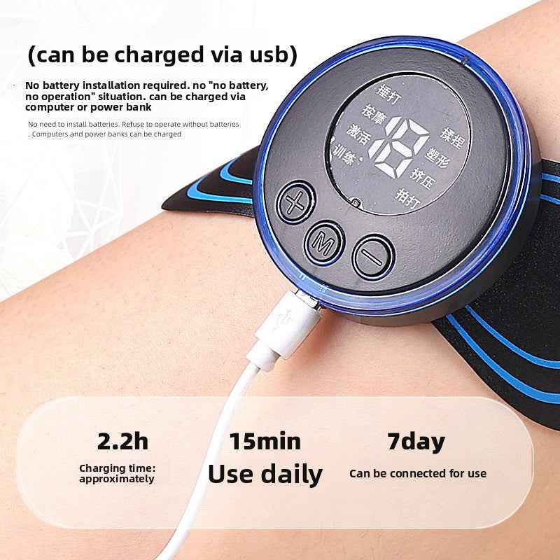 Reusable electrode pads positioned on shoulder muscles for targeted pain relief