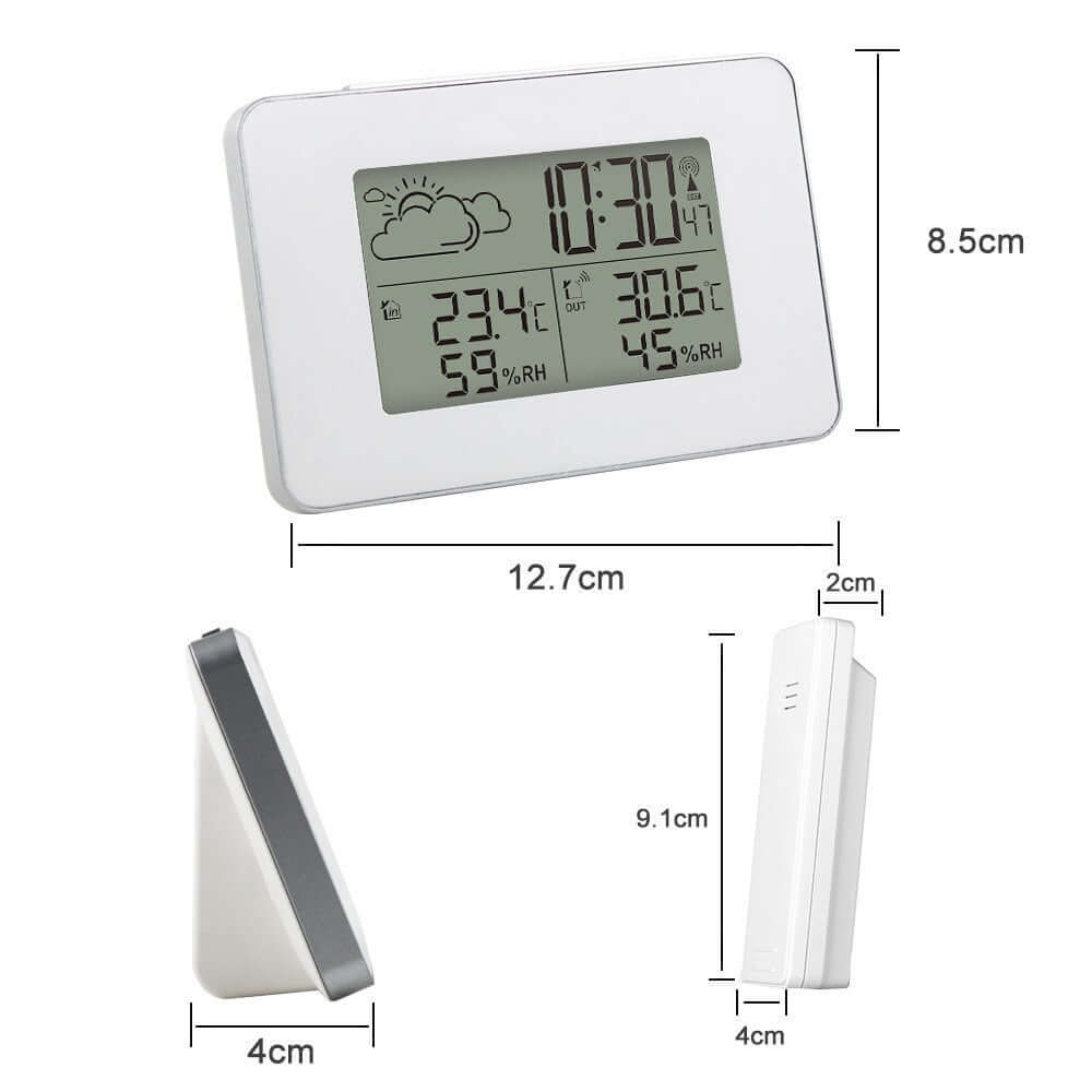 Wireless outdoor temperature sensor with 60 meter range for weather monitoring