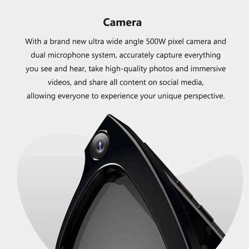 AI Smart Glasses with Built-In Camera, Voice Control, and Blue Light Protection for Hands-Free Photography and Translation - Everyday Genius