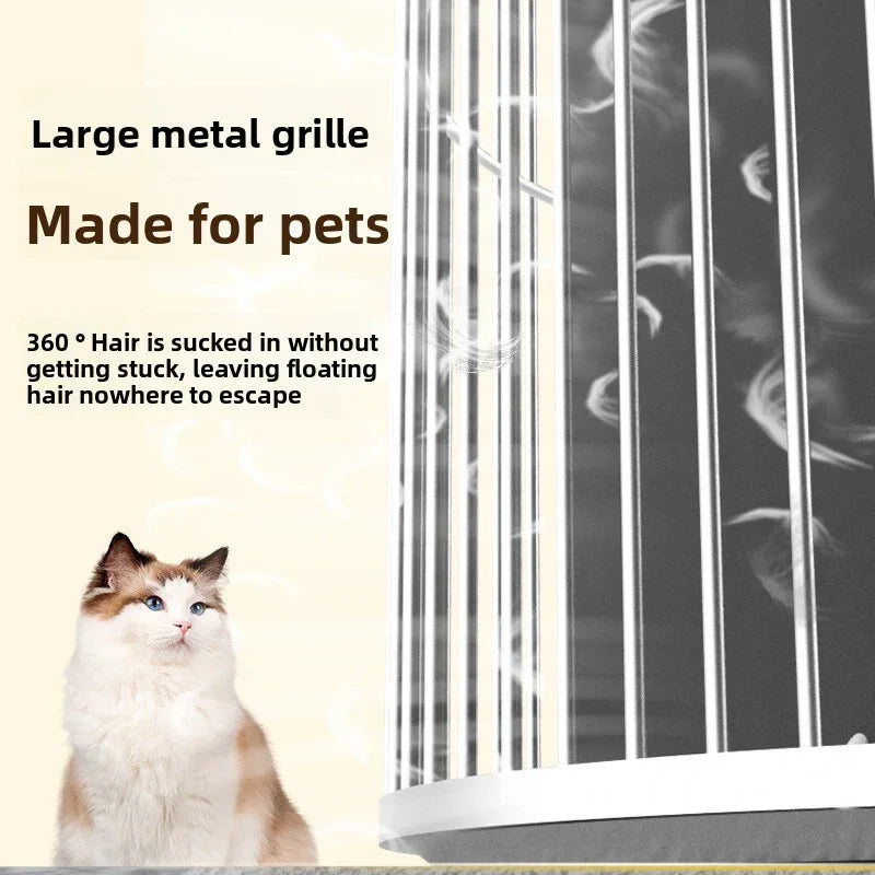 Air purifier in living room reducing pet odour