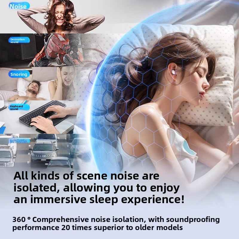 Person sleeping peacefully on side wearing comfortable silicone earplugs